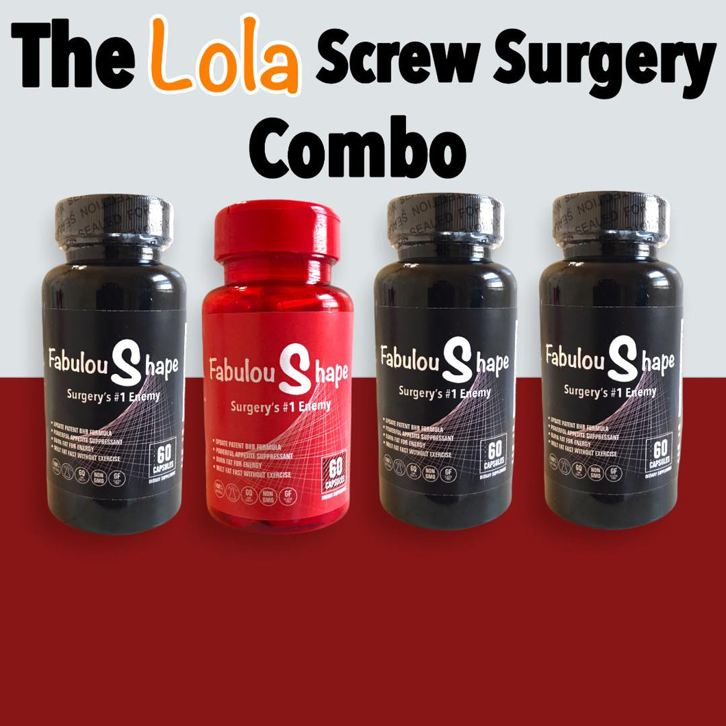 The Lola Screw Surgery Combo, 4 Months Supply!